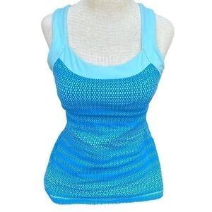 Lucy powermax athletic tank top built in bra, small zipper pocket,women’s medium